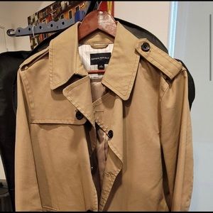 Banana Republic Camel Khaki Trench Coat Men’s SZ M